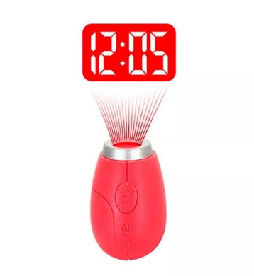 VST CL-001 Electronique Mini Portable Numérique LED Horloge de Projection avec Porte-clés Cadeaux d'Anniversaire des Enfants Portable - Noir
