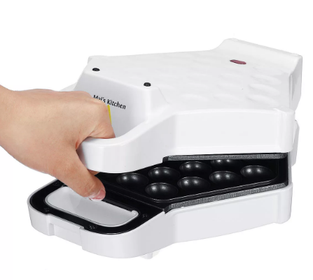 AU 220V 640W Electric Non stick QQ Egg Maker Oven Baker Waffle Eggettes Tool