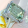 Elegant Green Gem Zircon Ring Wedding Crystal Silver Color Rings Trendy Jewelry for Women - 8