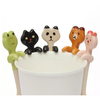 Animal mignon de bande dessinée en céramique café pendaison cuillère lait soupe de cuillère à thé de table décoration - Chat