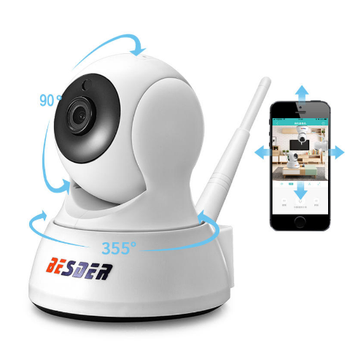 BESDER HD 1080P 720p WIFI sécurité caméra IP bi-directionnel audio sans fil vision nocturne CCTV caméra bébé moniteur - Prise EU 1080P