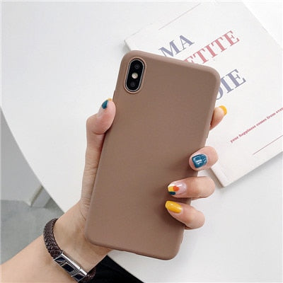 Cases for iPhone 7 plus 8 6 6s X XS max XR 5 5s SESilicone Back Cover Capa